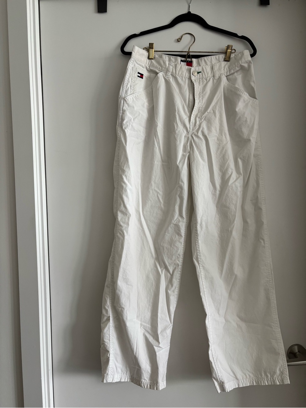 Y2K Tommy Hilfiger White Wide Leg Pants
